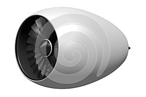 3D jet engine - front view/ side view