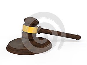 3d Justice Gavel