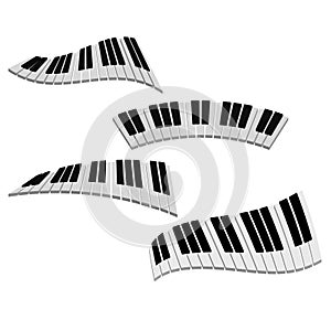 3D keyboard piano