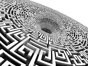 3D labyrinth photo