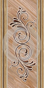 3D laminated door design and background