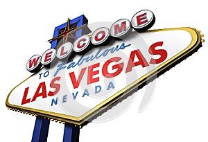 3d Las Vegas Sign, Nevada