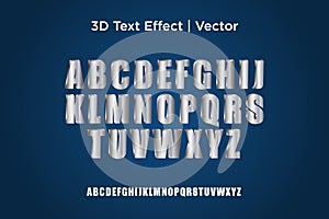 3D letter/text silver effect 