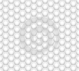 3D like honeycomb white texture.