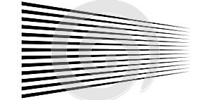 3d lines. Straight parallel stripes in perspective. Strips, streaks vanish, diminish. Horizon oblique, diagonal lines