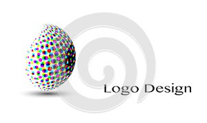 3D Logo Design , this logo is suitable for global company, world technologies, media and publicity agencies