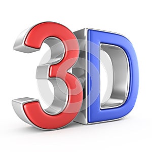 3D logo isolated