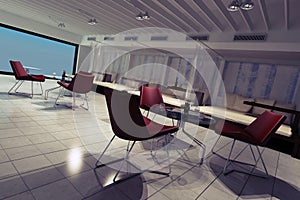 3d lounge render interior design