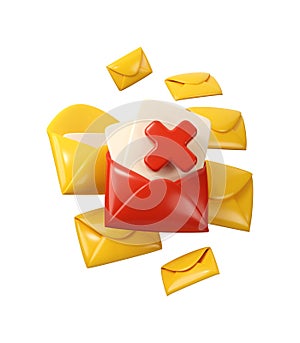 3d Mail Icon Spam