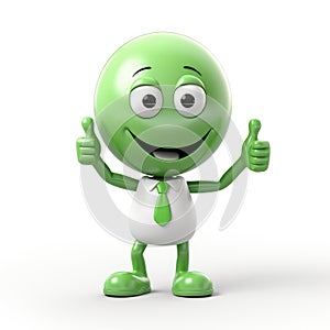 3d man is green tick symbol, signifying completion and success, in a compelling visual representation of achievement