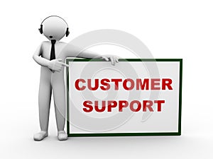 3d man headphone customer support