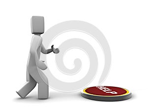 3d man help button