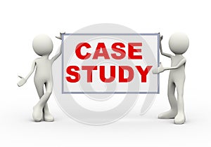 3d man holding case study