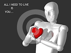 3D man making proposition