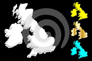 3D map of British Isles