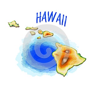 3D Map of Hawaii