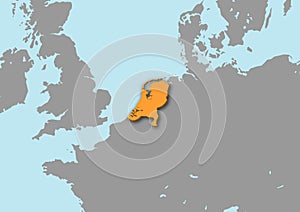 3d map of Netherlands
