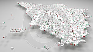 3D Map of Tuscany - Italy