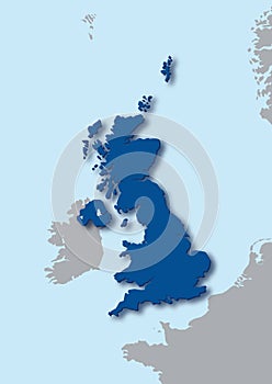 3d map of the United Kingdom