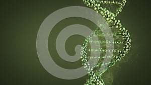 3d medical background with dna strand