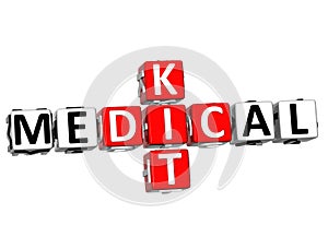 3D Medical Kid Crossword Block Button text