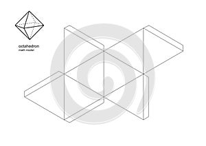 3d model maths shapes Patterns print perfectly on A4 and