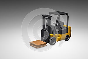 3d modeling, forklift