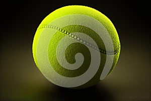 A 3d modeling of a perfect tennis ball Ai generated