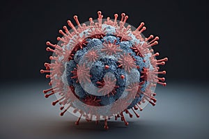 3d modell of virus organism