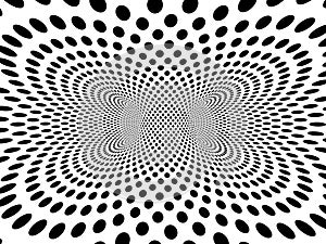 3d Monochrome spots vortex