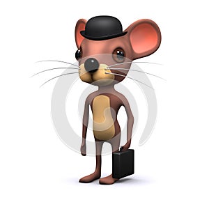 3d Mouse businessman