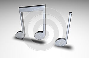 3d music notes