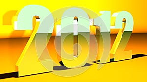 3D New Year 2012 background