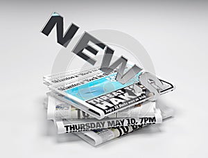 3d news logo