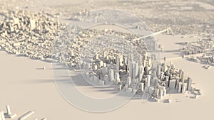 3D newyork city. suitable for city, realty, technology, and modern life themes. 3D illustration