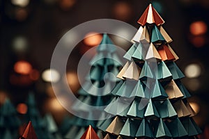 3d origami christmas tree