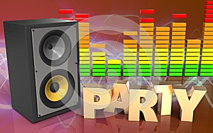 3d party sign audio spectrum