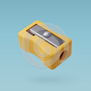 3d Pencil Sharpener, Pencils cutters, School and Education icon, Back to School concept