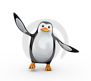 3d penguin dancing