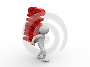 3d people word 'NEWS'