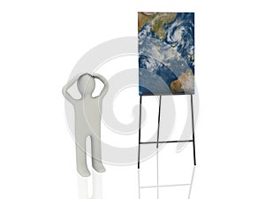 3d person and map banner