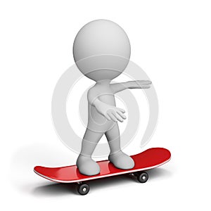 3d person on skateboard