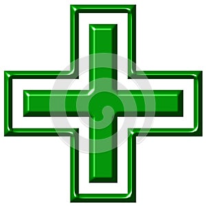 3D Pharmacy Cross