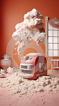 3d photo of advertising of washing powder