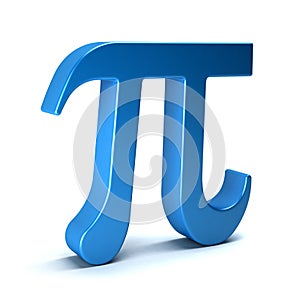 3D Pi Number Mathematical Symbol