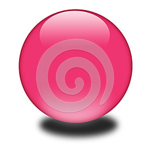 3d pink colored sphere