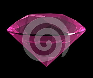 Tridimensional rosa diamante 