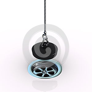 3d Plughole with plug