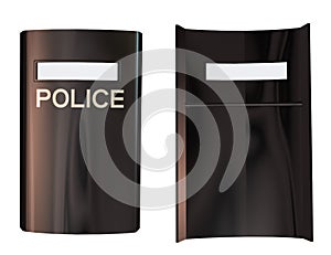 3d Police Shield