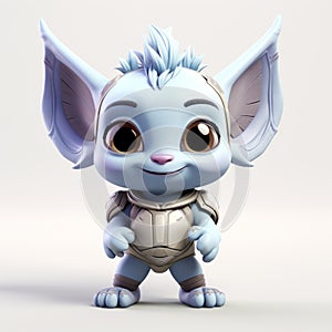 3d Printable Blue Cartoon Character Goblin Academia